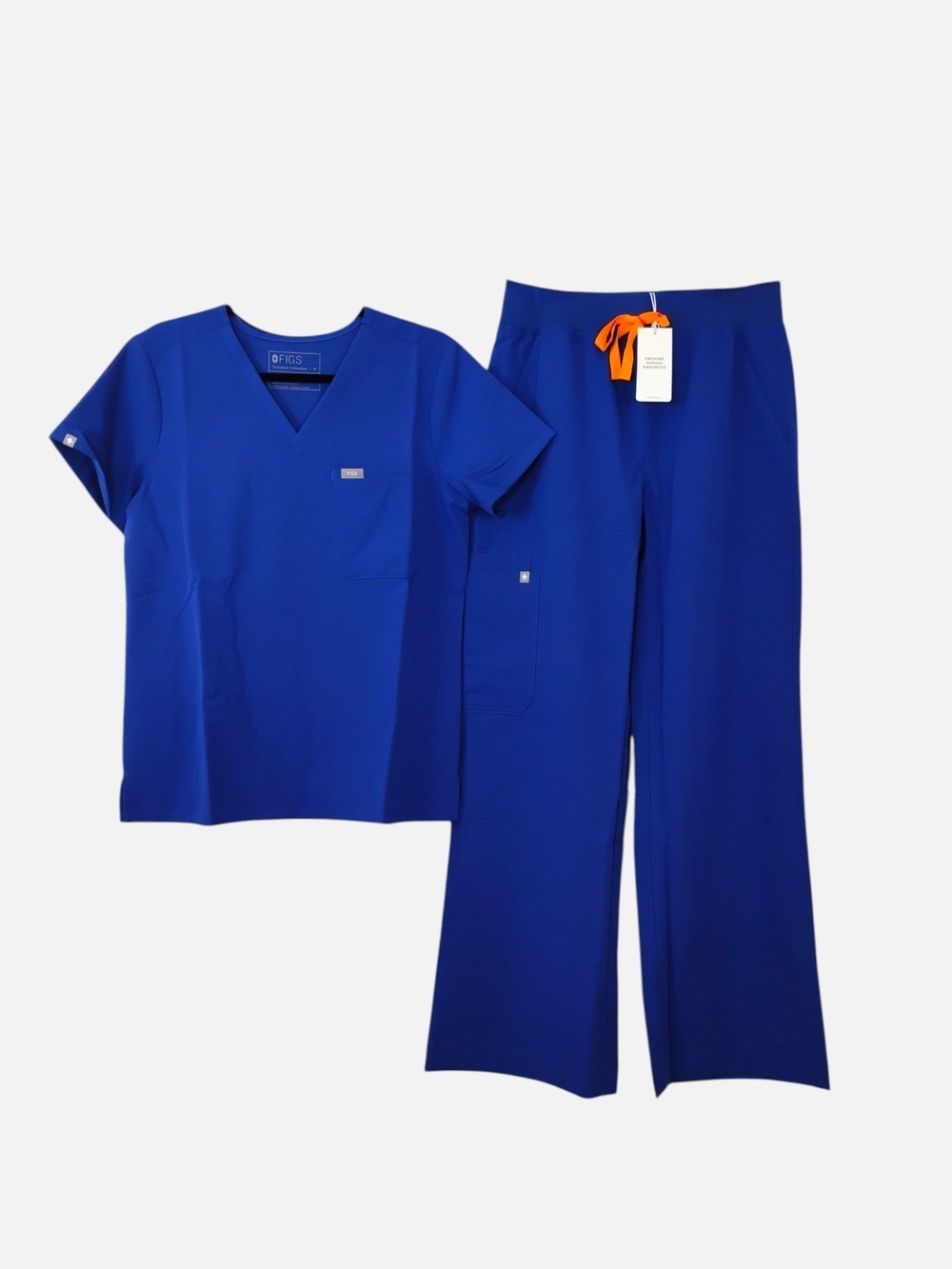 Figs Deep Royal Blue Scrub Set - Picture 2 of 5